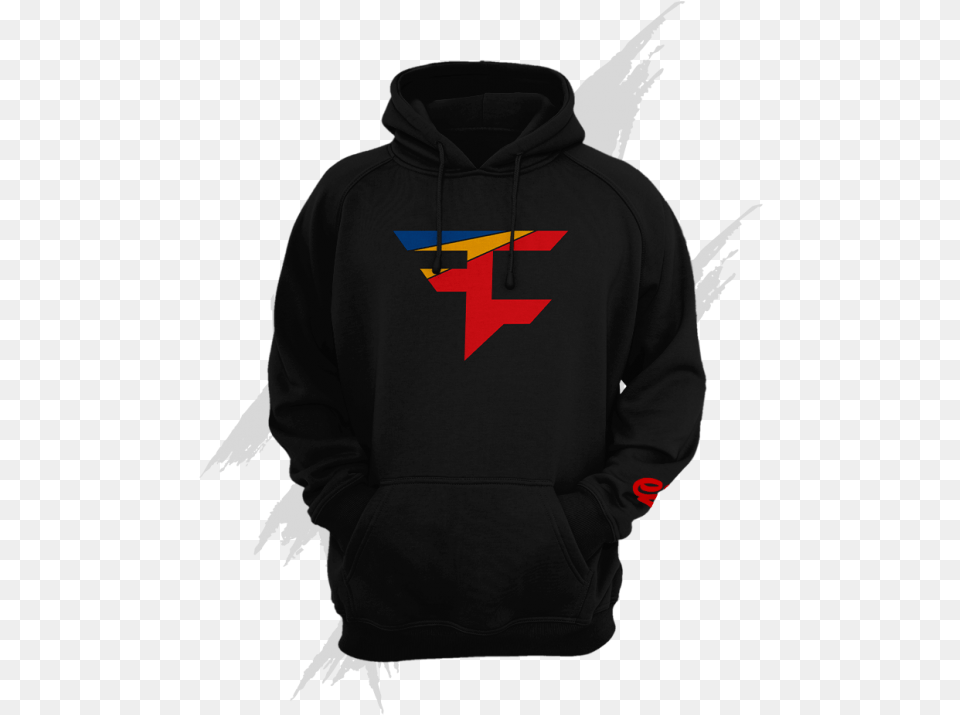 Clip Art Ez Wear Black Faze Hoodie, Clothing, Knitwear, Sweater, Sweatshirt Png