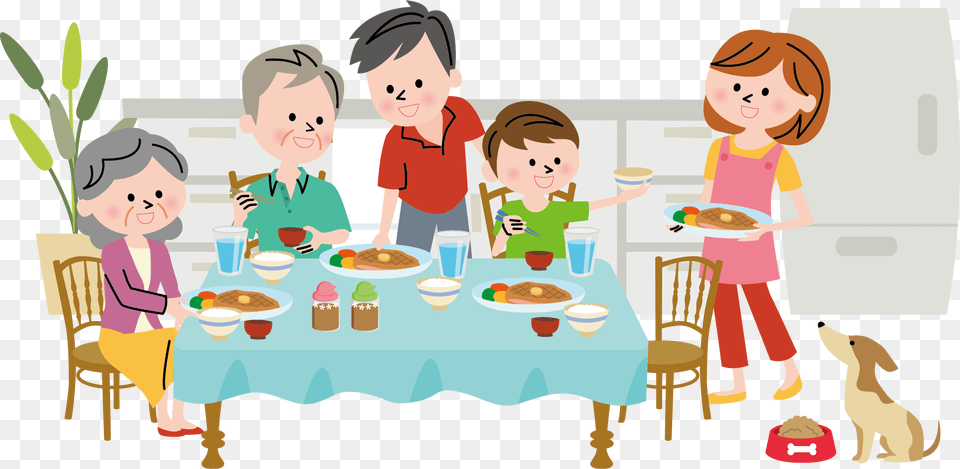 Clip Art Family Dinner Clipart Family Dinner Clipart, Food, Lunch, Meal, People Free Transparent Png
