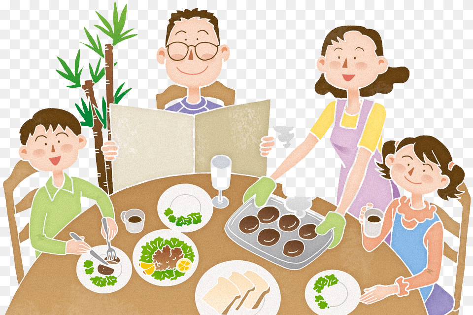 Clip Art Family Meal Clipart Family At Breakfast Clipart, Lunch, Food, Baby, Person Free Png