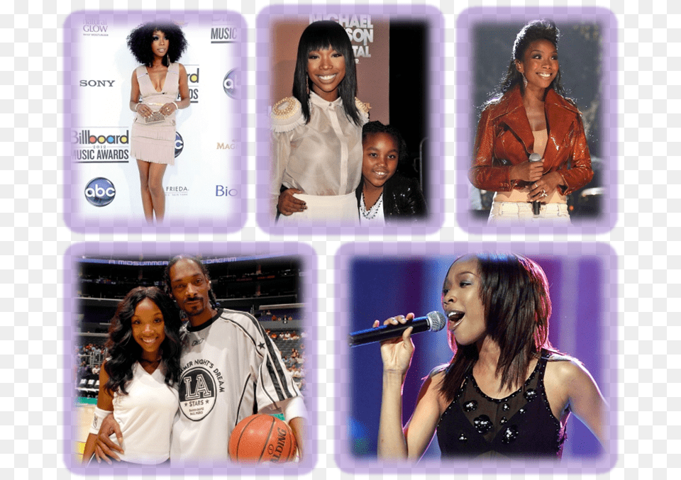Clip Art Fashion Then And Now Brandy Norwood Boyfriend 2012, Adult, Person, Microphone, Female Free Transparent Png