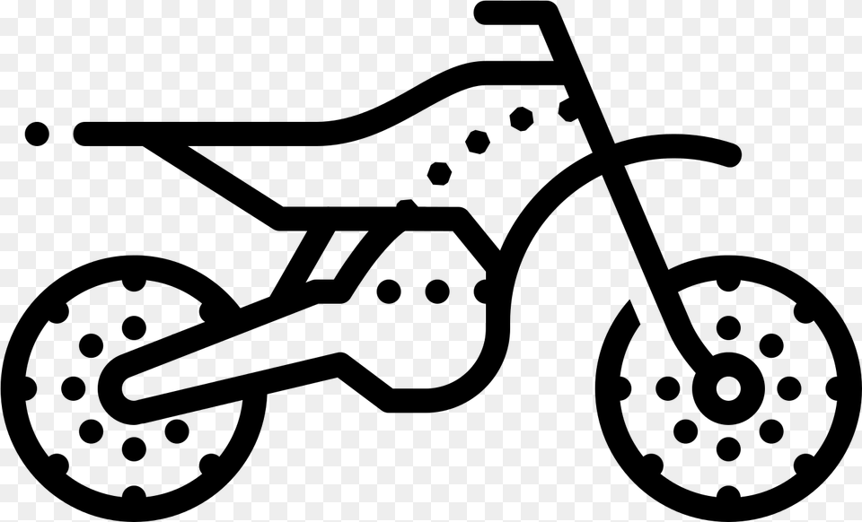 Clip Art Fast Motorcycle Offroad Driver Dirt Bike Icon, Gray Png Image