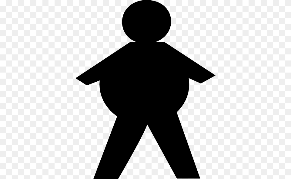 Clip Art Fat, Silhouette, Adult, Male, Man Png Image