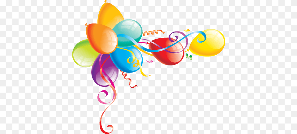 Clip Art Feliz Cumpleanos Clip Art Corner Balloons, Balloon, Graphics, Floral Design, Pattern Free Png Download