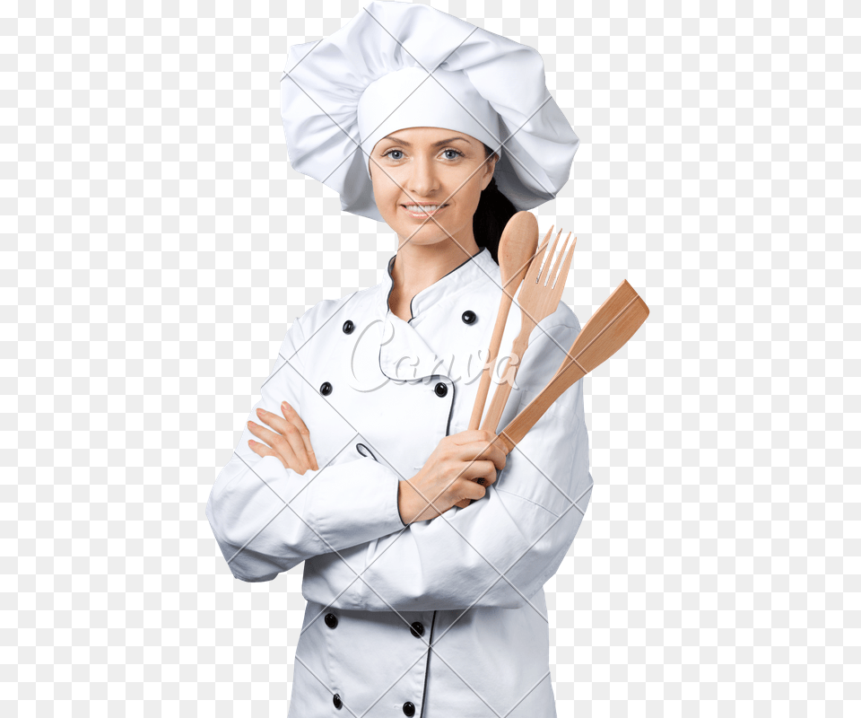 Clip Art Female Chef Images Female Chef With Chef Hat, Adult, Spoon, Person, Woman Free Transparent Png