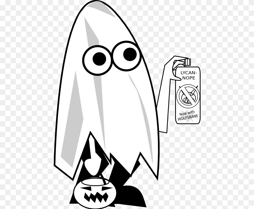 Clip Art Feraliminal Ghost Trick Or Treater, Stencil, Water, Ammunition, Grenade Png Image