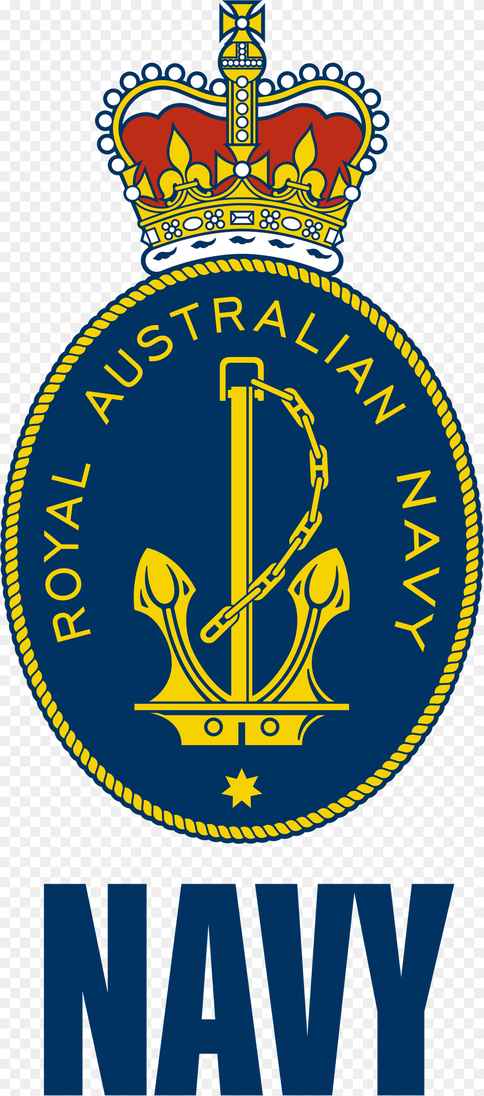 Clip Art File Of The Australian Royal Australian Navy Badge, Logo, Symbol, Electronics, Emblem Png Image