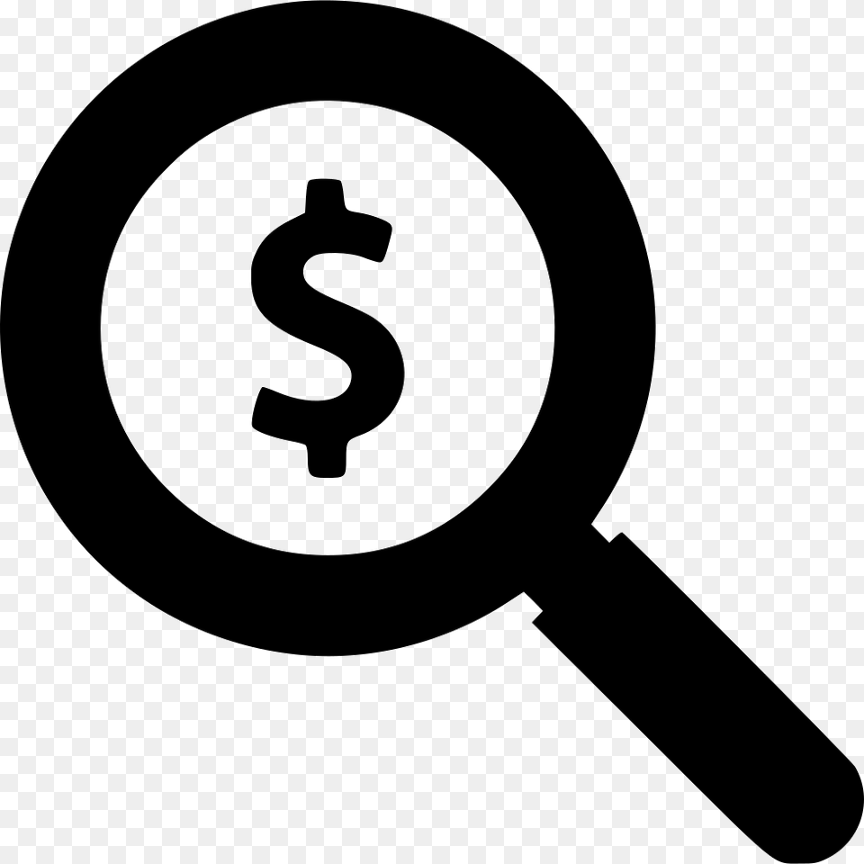 Clip Art Finds Search Dollar Find Funding Icon, Magnifying Free Png Download