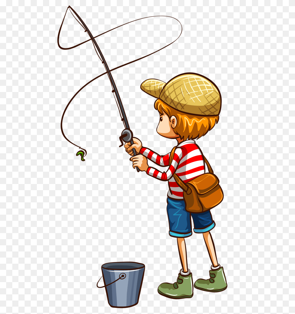 Clip Art Fish And Boy Illustration, Angler, Person, Outdoors, Leisure Activities Png