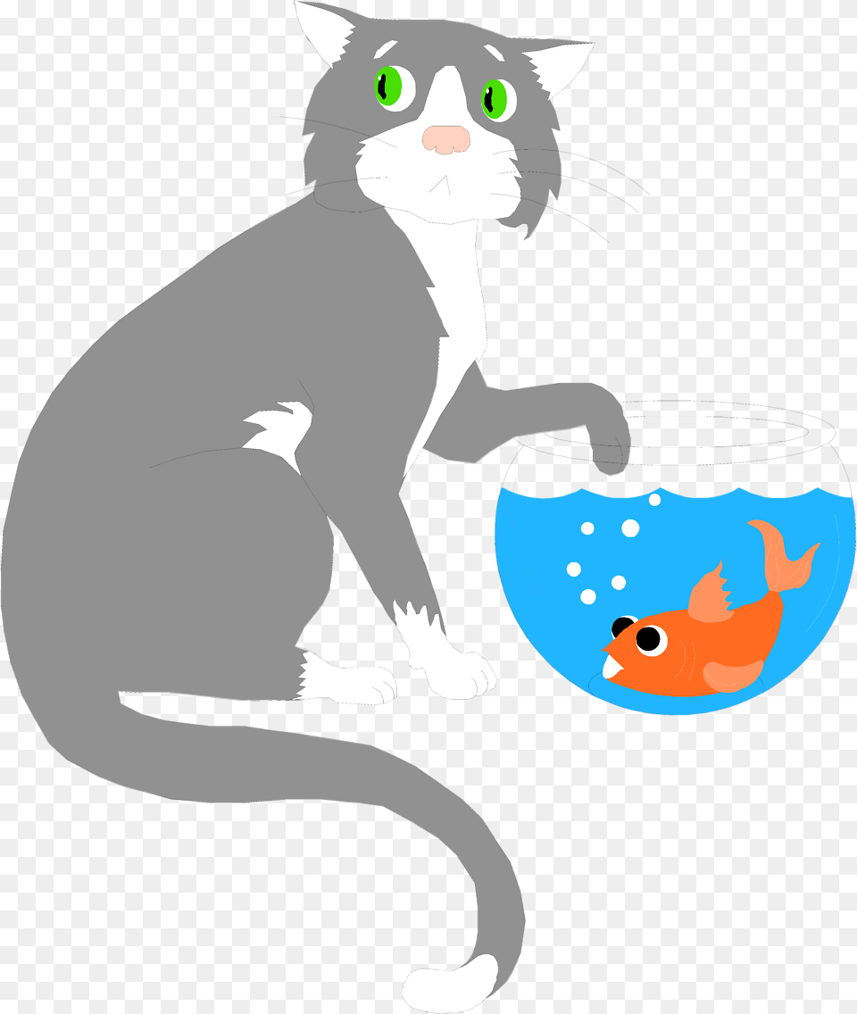 Clip Art Fish Bowl, Animal, Cat, Mammal, Pet Png