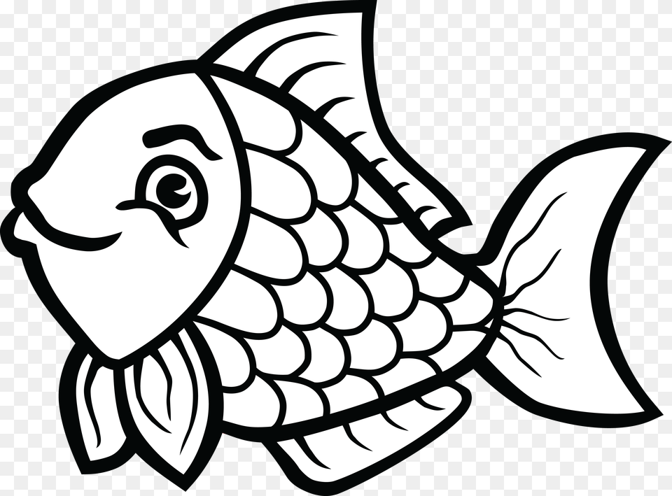Clip Art Fish Pic For Colouring, Animal, Sea Life Png Image