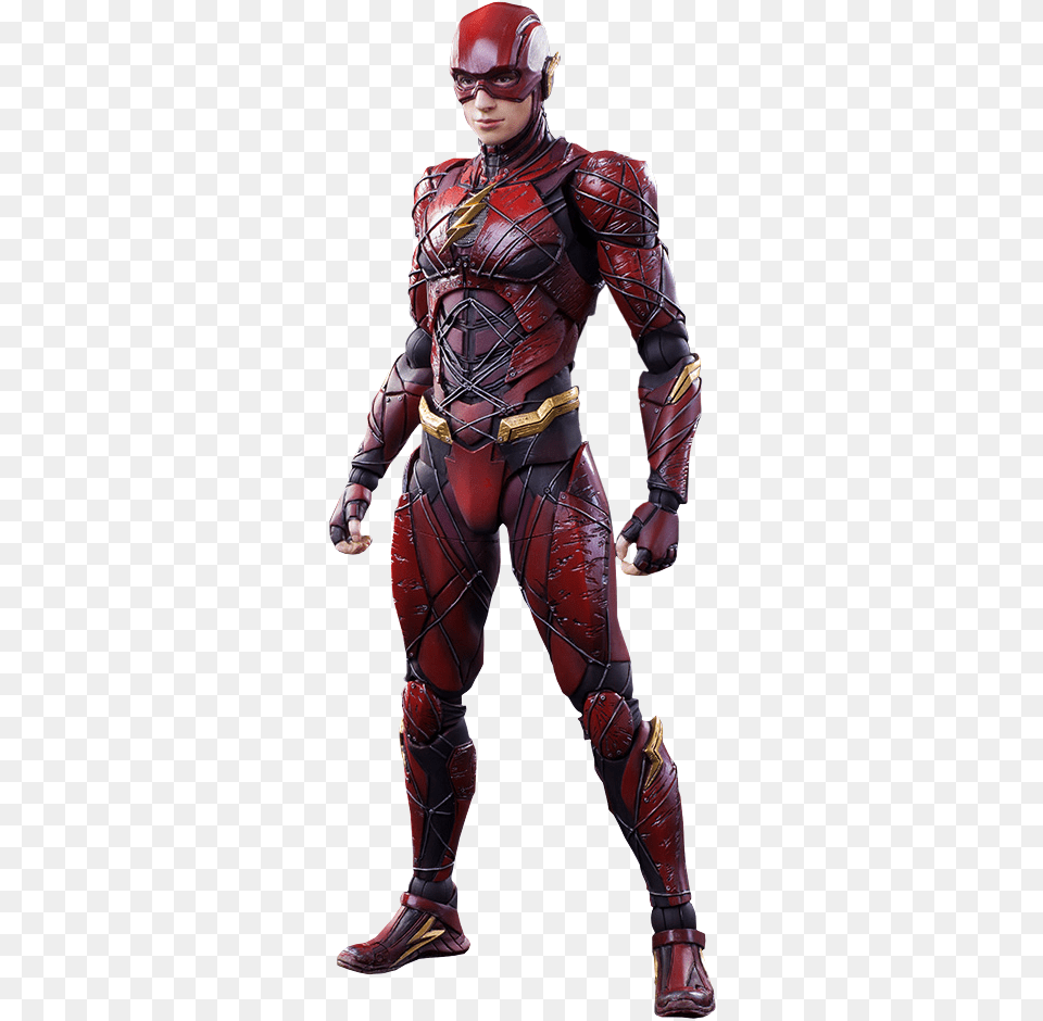 Clip Art Flash Action Figure Flash Justice League Variant Play Arts Kai, Clothing, Costume, Person, Adult Free Transparent Png