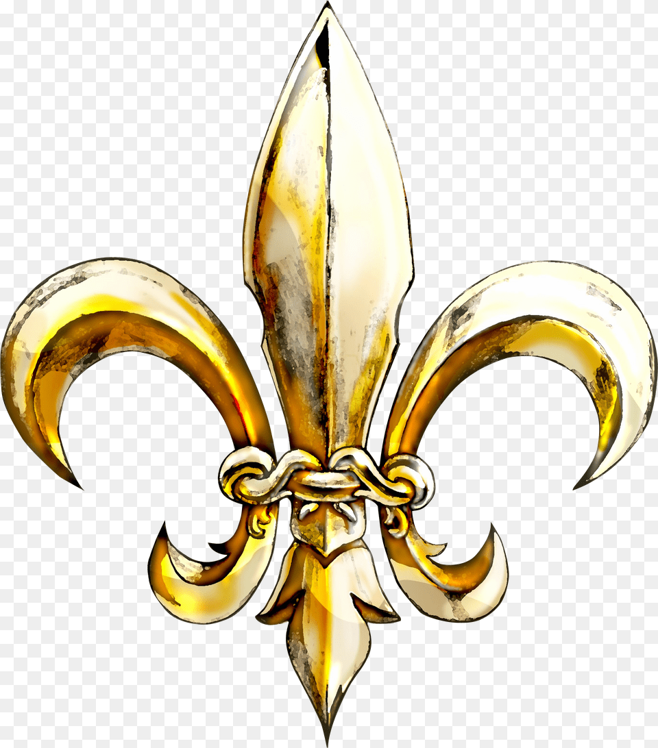 Clip Art Fleur De Lis Picture Fleur De Lis Gold Free Transparent Png