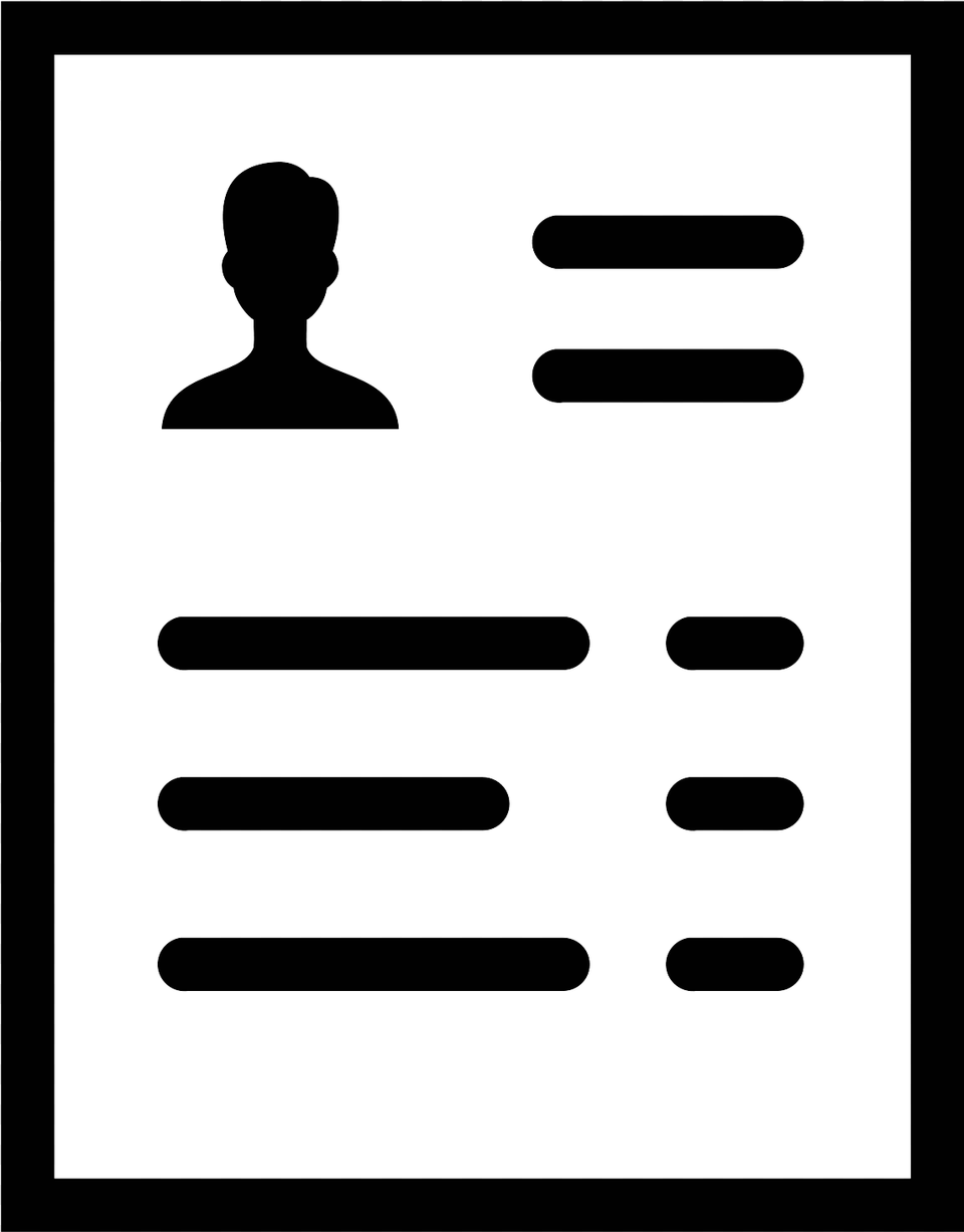Clip Art For Curriculum Vitae, Stencil, Adult, Male, Man Png Image