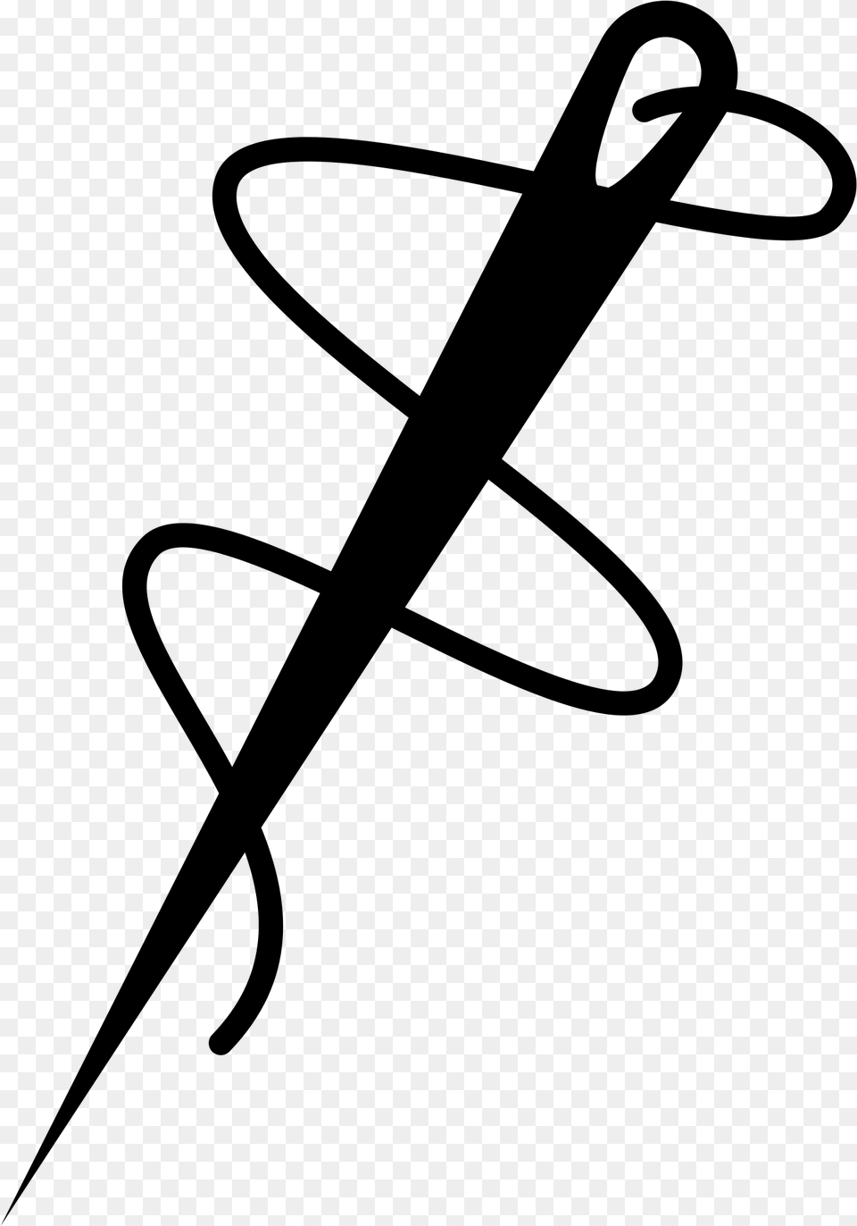 Clip Art For Free Download Needle And Thread, Gray Png Image