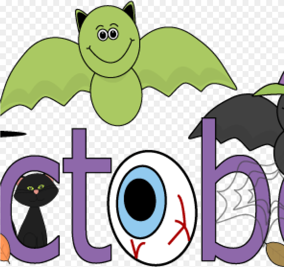 Clip Art For October Fun Month Of October Halloween Happy October Hump Day, Green, Animal, Bear, Mammal Free Png