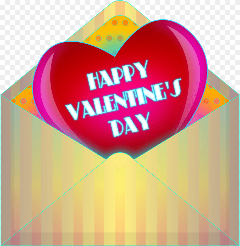 Clip Art For Valentine Card, Heart, Envelope, Mail Free Png Download