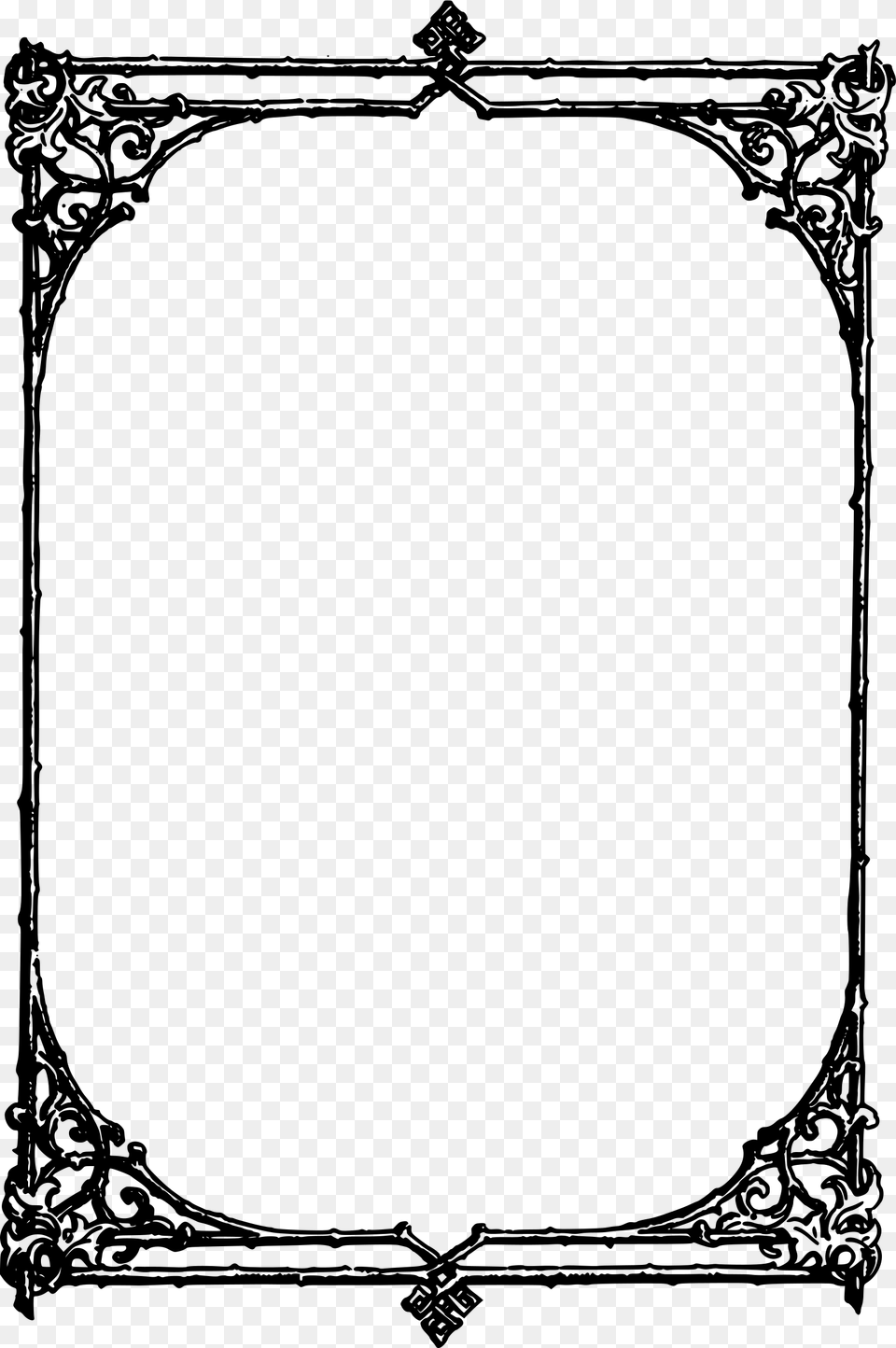 Clip Art Frame Retangular Clip Art Borders, Gray Png