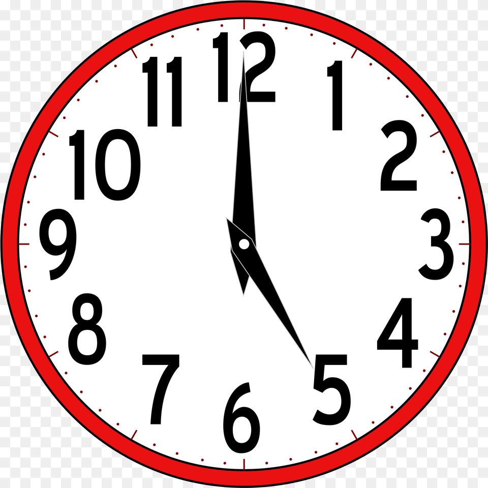 Clip Art Free Clipart Time Clock 5 O Clock Clipart, Analog Clock, Disk Png Image