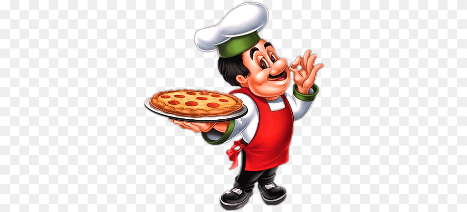 Clip Art Logo Chef Pizza, Food, Person Free Png Download