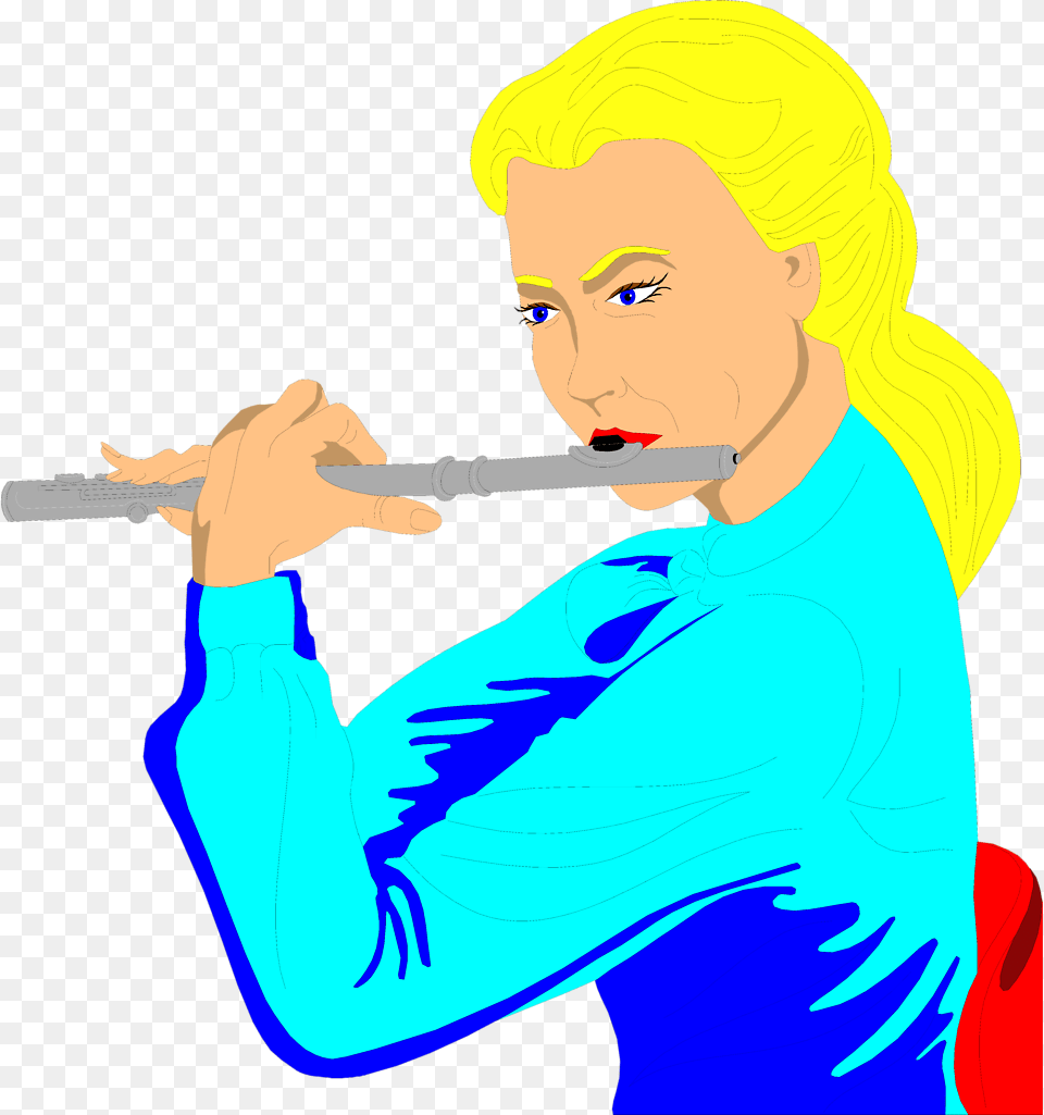 Clip Art Freeuse Flute Clipart Clip Art Flute, Adult, Female, Person, Woman Free Png Download