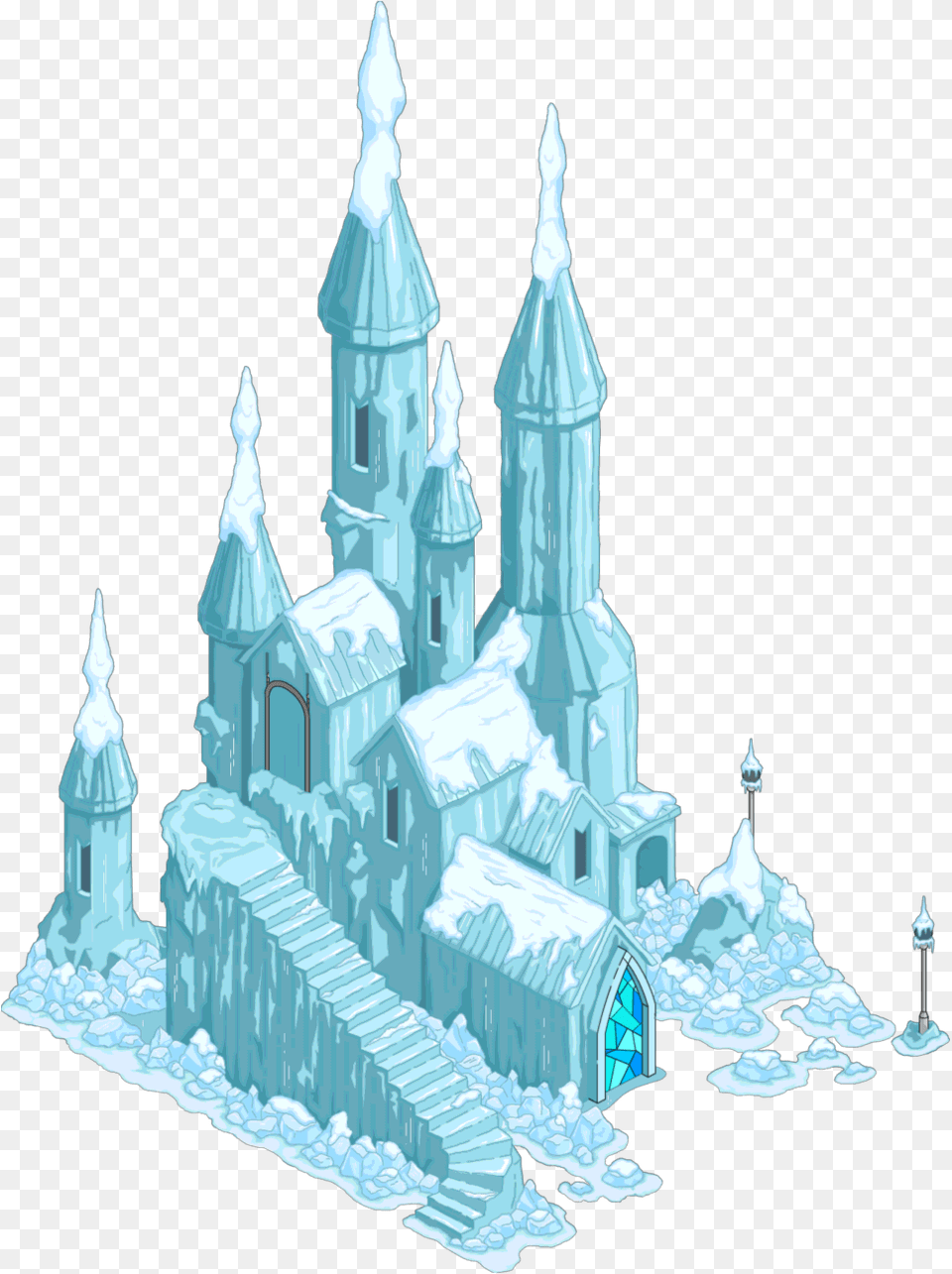 Clip Art Freeuse Library Ice The Simpsons Tapped Out Ice Palace, Architecture, Building, Cathedral, Church Png Image
