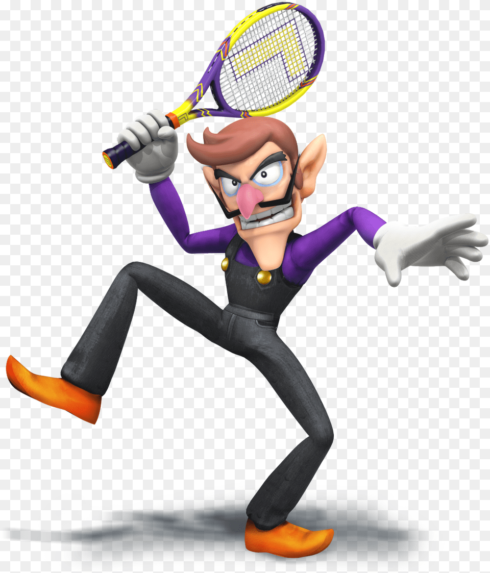 Clip Art Freeuse Library Nibroc Rock On Twitter And Waluigi, Person, Racket, Sport, Tennis Free Transparent Png