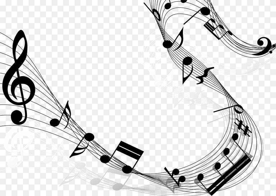 Clip Art Fundo Msica Music Notes, Graphics Free Png