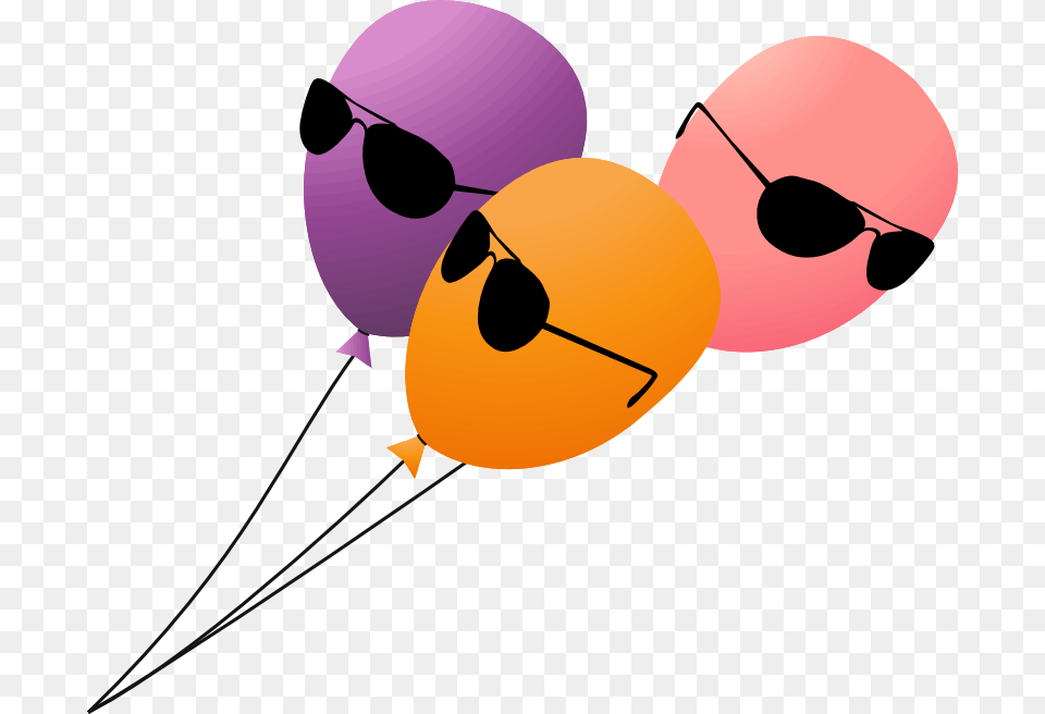 Clip Art Funny Happy Birthday Image Information, Balloon, Accessories, Sunglasses, Animal Free Transparent Png