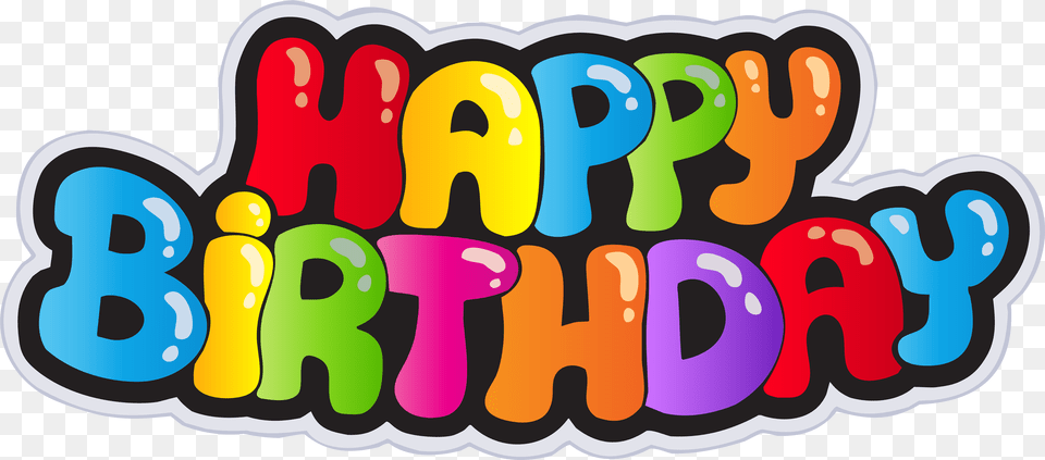 Clip Art Gambar Happy Birthday, Text, Number, Symbol, Animal Png