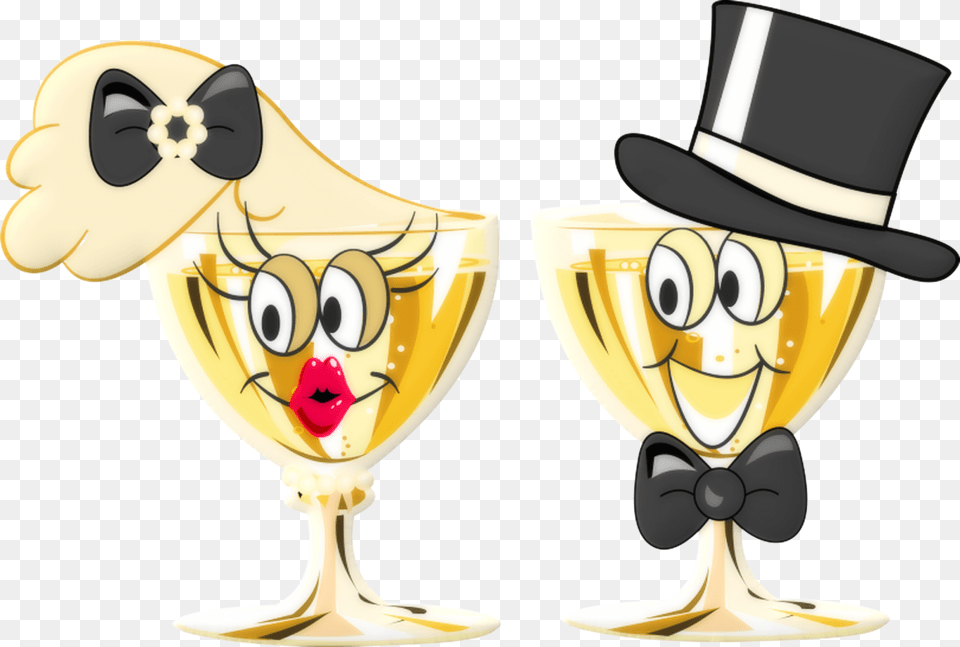 Clip Art Gentleman Transprent Cartoon Champagne Glas, Alcohol, Beverage, Glass, Liquor Free Png Download