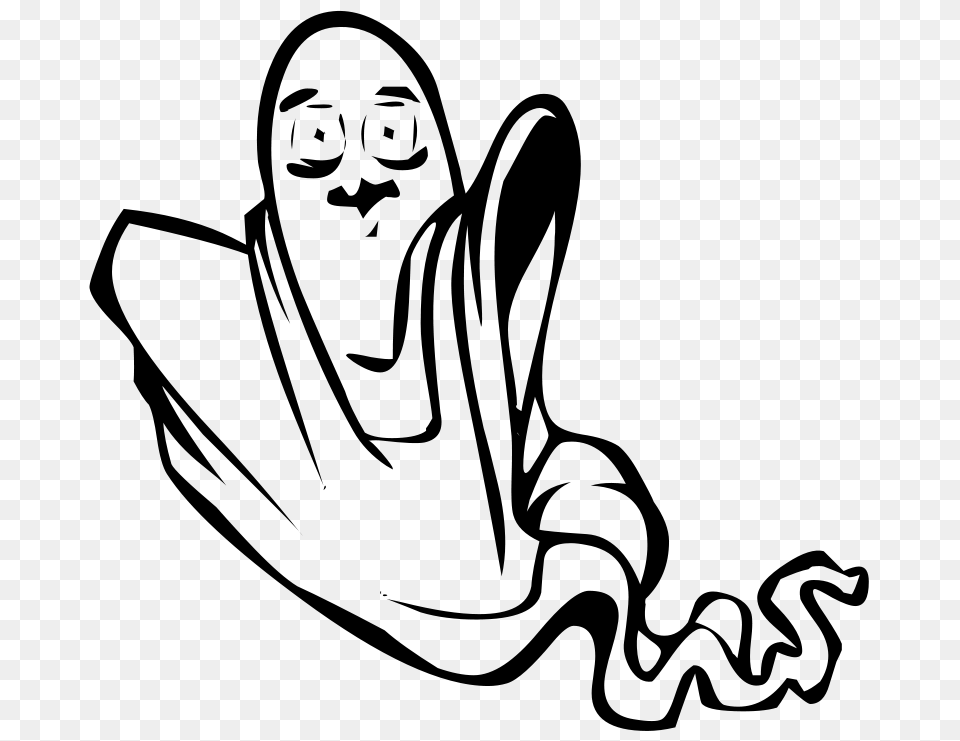 Clip Art Ghosts, Gray Free Png Download