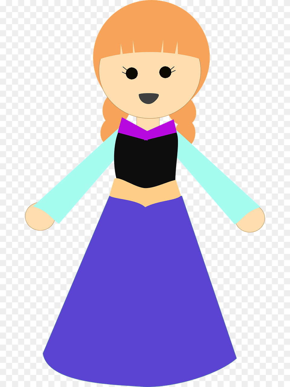 Clip Art Girl Long Dress, Baby, Person, Doll, Toy Png Image