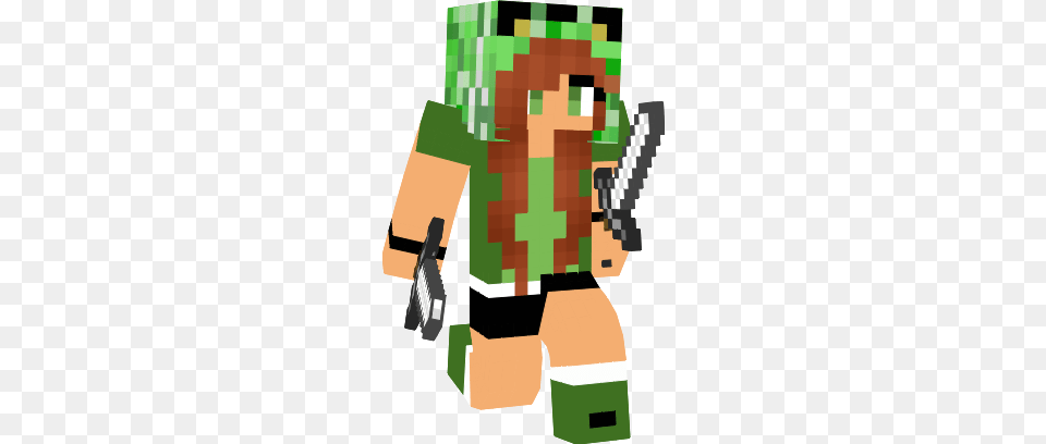 Clip Art Girl Skin With Creeper Hoodie Minecraft Skin, Adult, Male, Man, Person Png Image