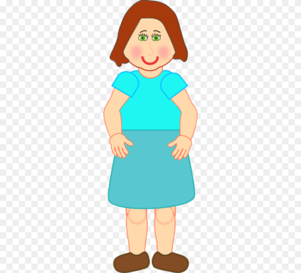 Clip Art Girl With Skirt Clipart, Baby, Person, Face, Head Free Png