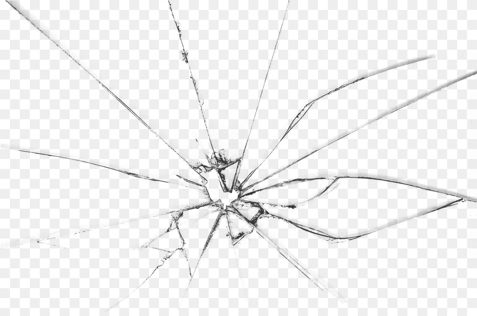 Clip Art Glass Crack Transparent Background Cracked Glass Transparent, Gray Free Png