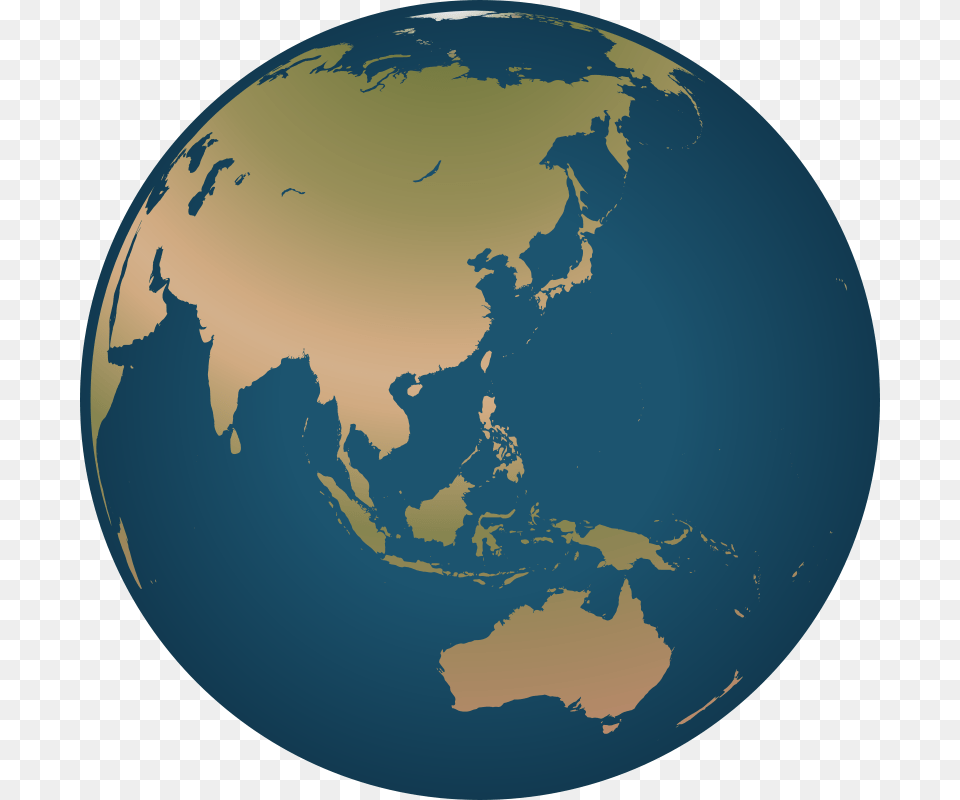 Clip Art Globe Facing Asia And Australia, Astronomy, Earth, Outer Space, Planet Png
