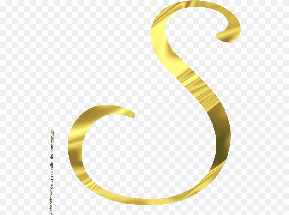Clip Art Gold Font Letra S Dourada, Electronics, Hardware Free Png Download