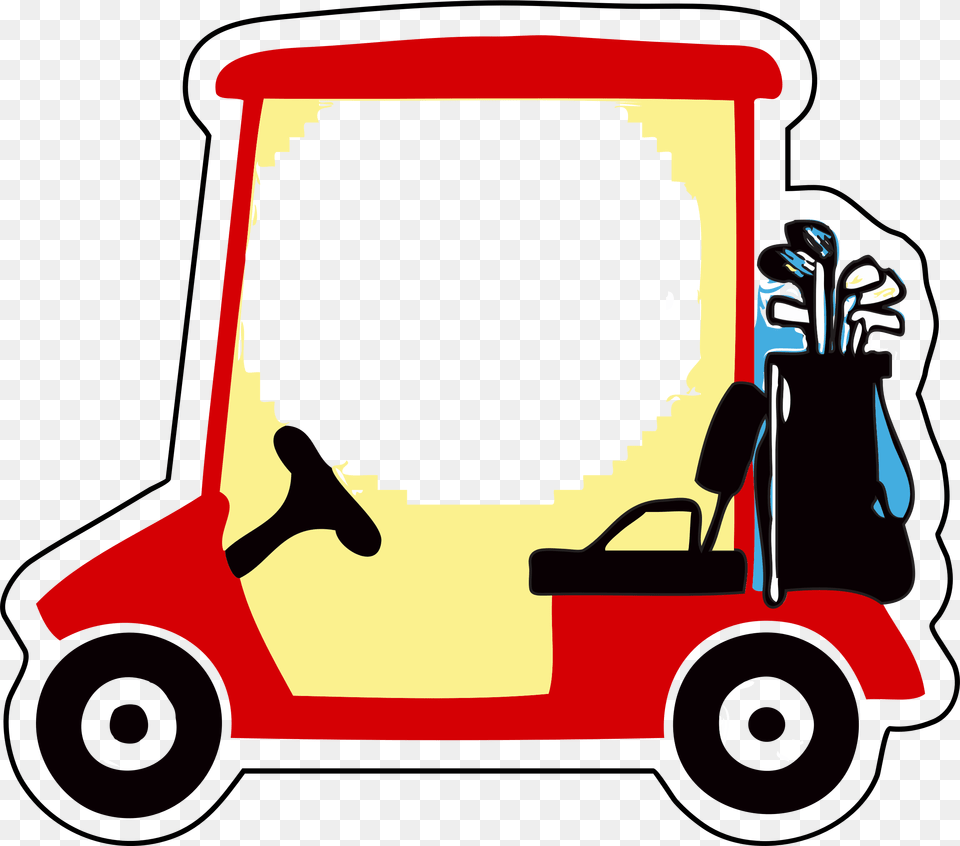 Clip Art Golf, Golf Cart, Vehicle, Transportation, Sport Free Png Download
