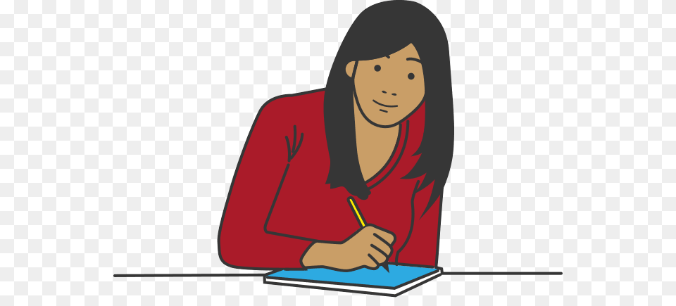 Clip Art Good Student, Adult, Female, Person, Reading Free Png Download