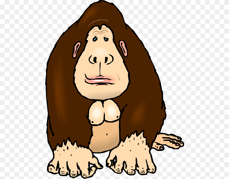 Clip Art Gorilla Image Monkey Download, Baby, Person, Face, Head Png