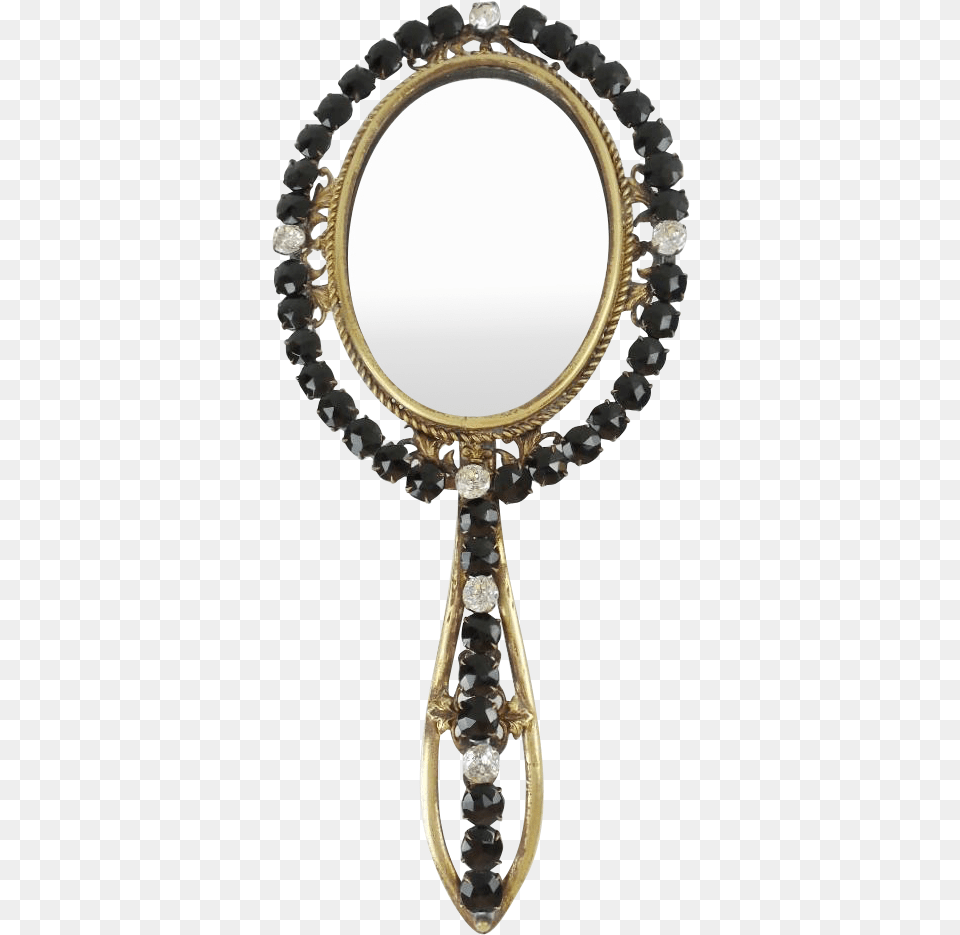 Clip Art Grandest French Jeweled Jet Locket, Mirror, Accessories, Jewelry, Necklace Free Png