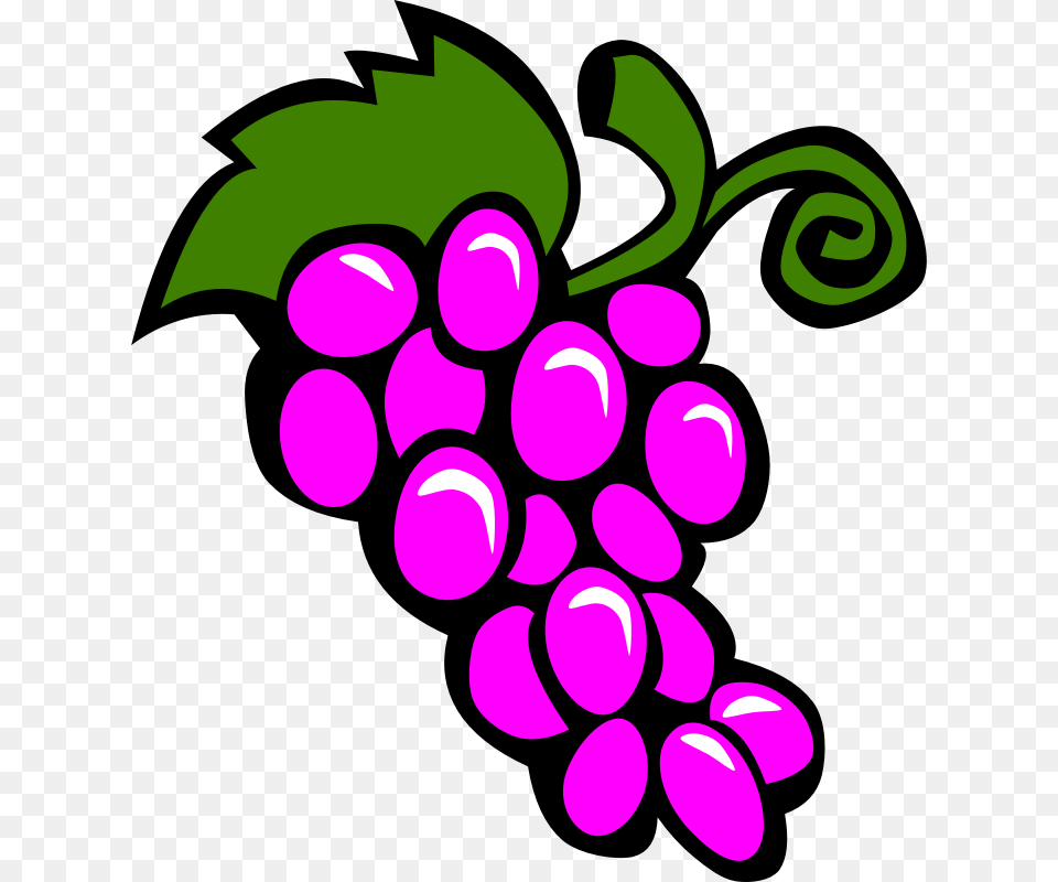 Clip Art Grapes Vector For Download, Food, Fruit, Plant, Produce Free Transparent Png