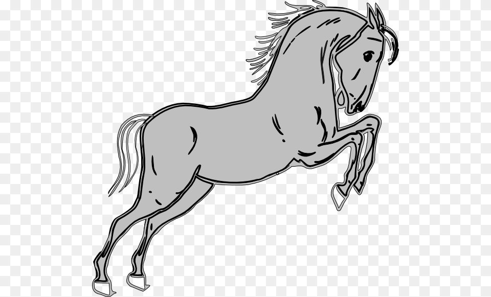 Clip Art Gray Horse, Animal, Drawing, Mammal, Colt Horse Png