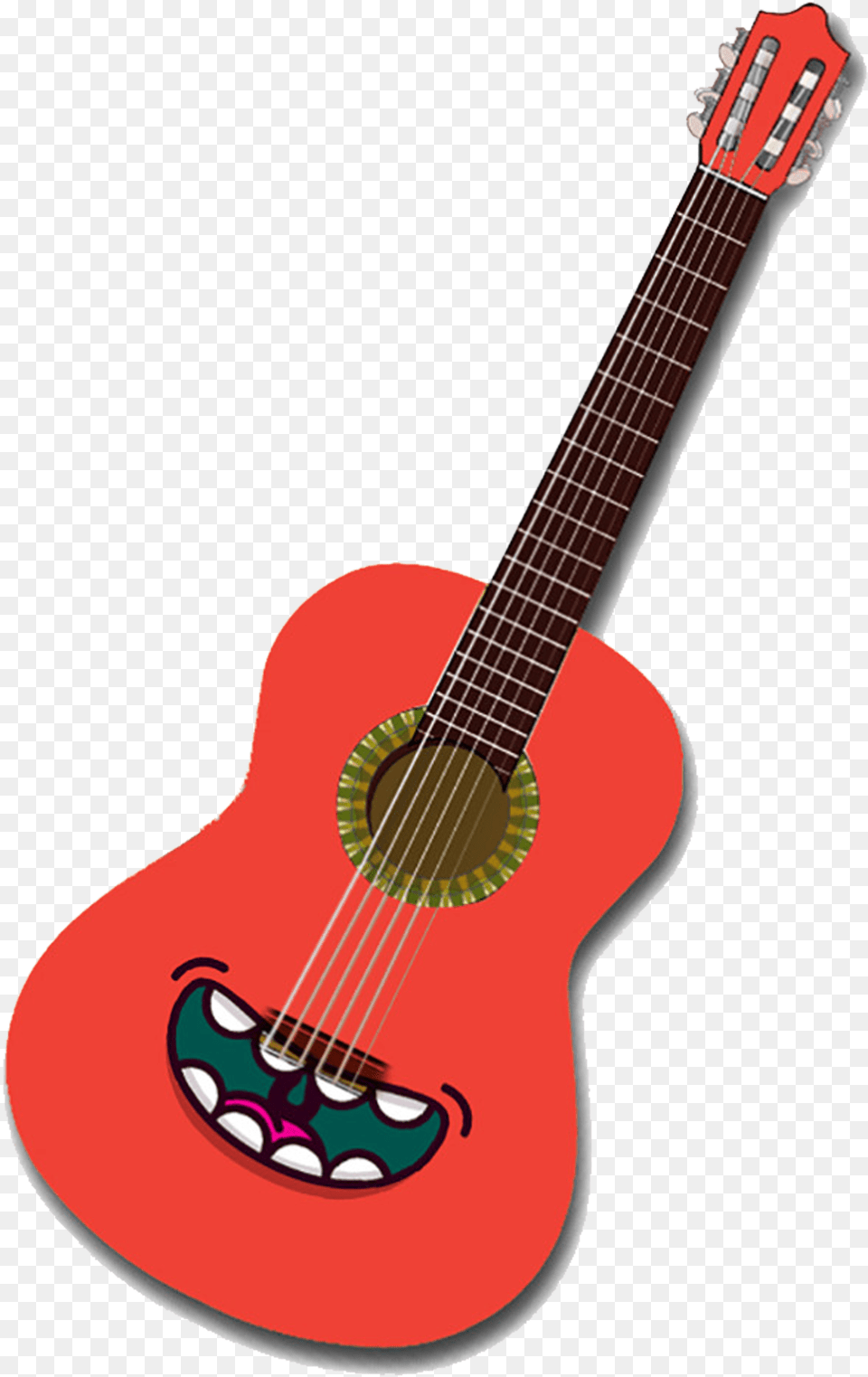 Clip Art Guitar Cartoon Images Transparent Background Guitar Cartoon, Bass Guitar, Musical Instrument Free Png Download