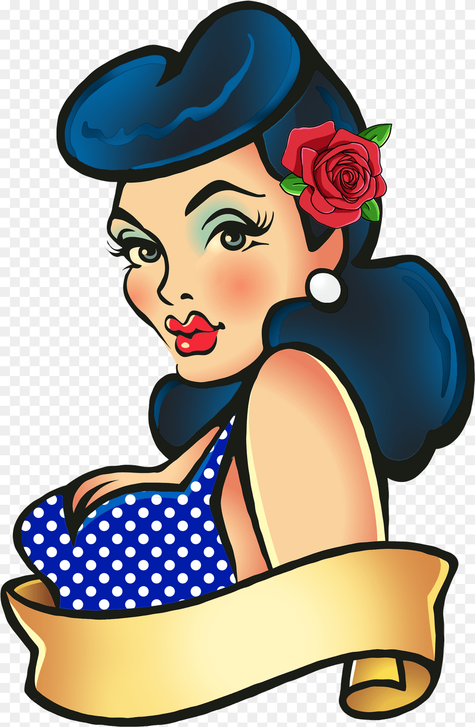 Clip Art Hair Pin Up Girl, Baby, Person, Pattern, Performer Free Png