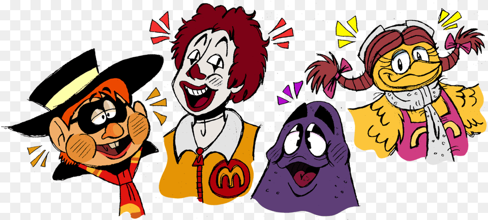 Clip Art Hamburglar Clipart Ronald Mcdonald Fanart, Baby, Face, Head, Person Png