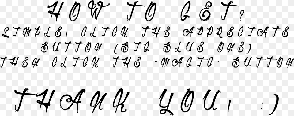 Clip Art Handwritten Brush Font Calligraphy, Gray Free Png