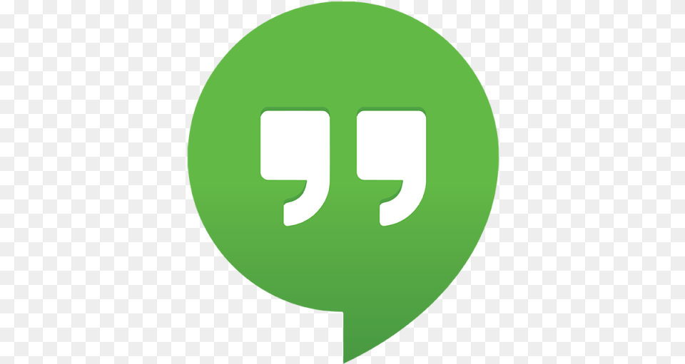 Clip Art Hangouts Logo Google Hangouts App Icon, Green, Symbol Png Image