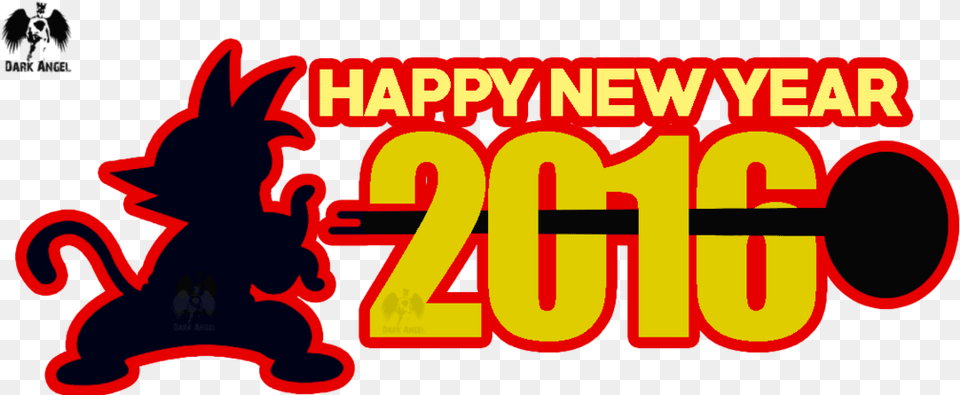 Clip Art Happy By Goku Arjundarkangel Goku Happy New Year, Light, Dynamite, Weapon, Neon Png Image