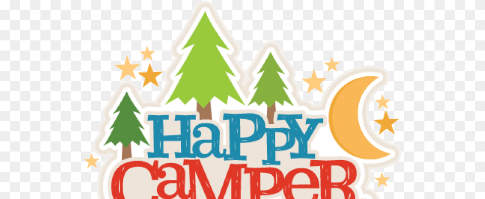 Clip Art Happy Camper Christmas Tree Free Transparent Png